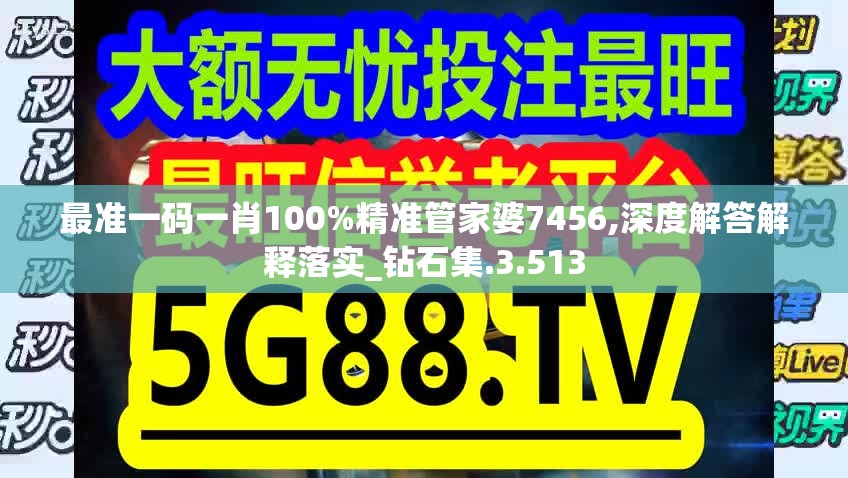 最准一码一肖100%精准管家婆7456,深度解答解释落实_钻石集.3.513