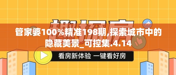 管家婆100%精准198期,探索城市中的隐藏美景_可控集.4.14