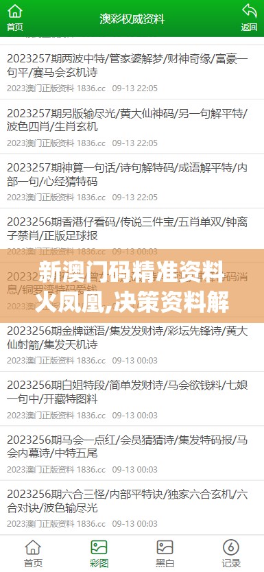 新澳门码精准资料火凤凰,决策资料解释落实_客户版.3.595