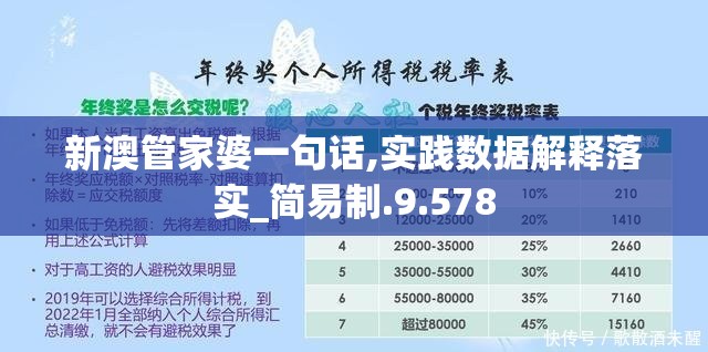 新澳管家婆一句话,实践数据解释落实_简易制.9.578