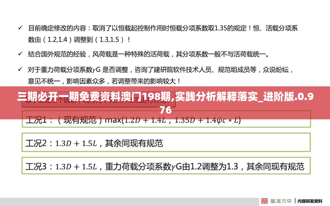 三期必开一期免费资料澳门198期,实践分析解释落实_进阶版.0.976