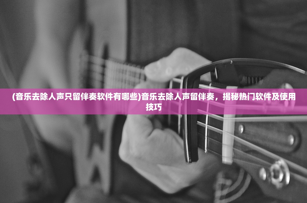 (音乐去除人声只留伴奏软件有哪些)音乐去除人声留伴奏，揭秘热门软件及使用技巧